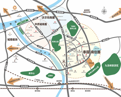 華洪明珠花園交通圖