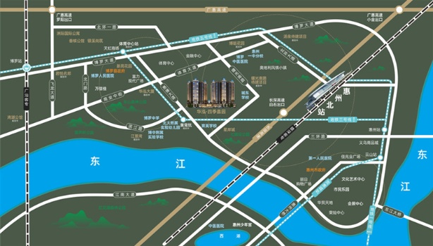 华泓·四季嘉园交通图