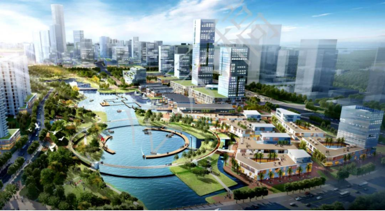 去年6月份,惠州市自然资源局发布了金山新城的规划,以及金山水廊控制