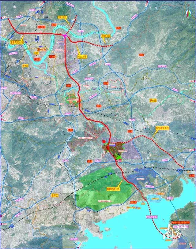 惠坪高速公路线路图图片