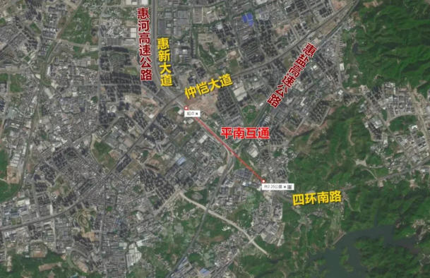 停滯多年的惠州四環南路-惠新大道斷頭路，傳出動工消息